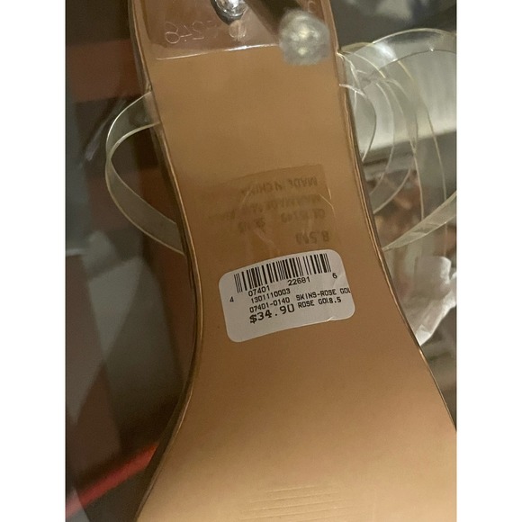 Rose Gold Cape Robbins Skins Stiletto Heels - Picture 2 of 5